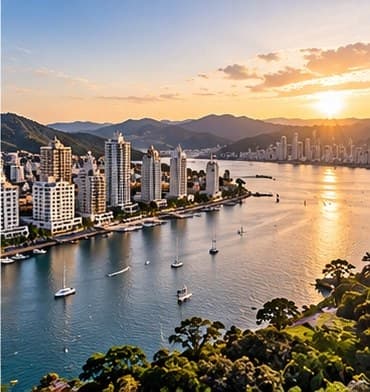 Vista aérea ilustrativa — Costa catarinense