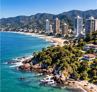 Vista aérea ilustrativa — Praia Brava